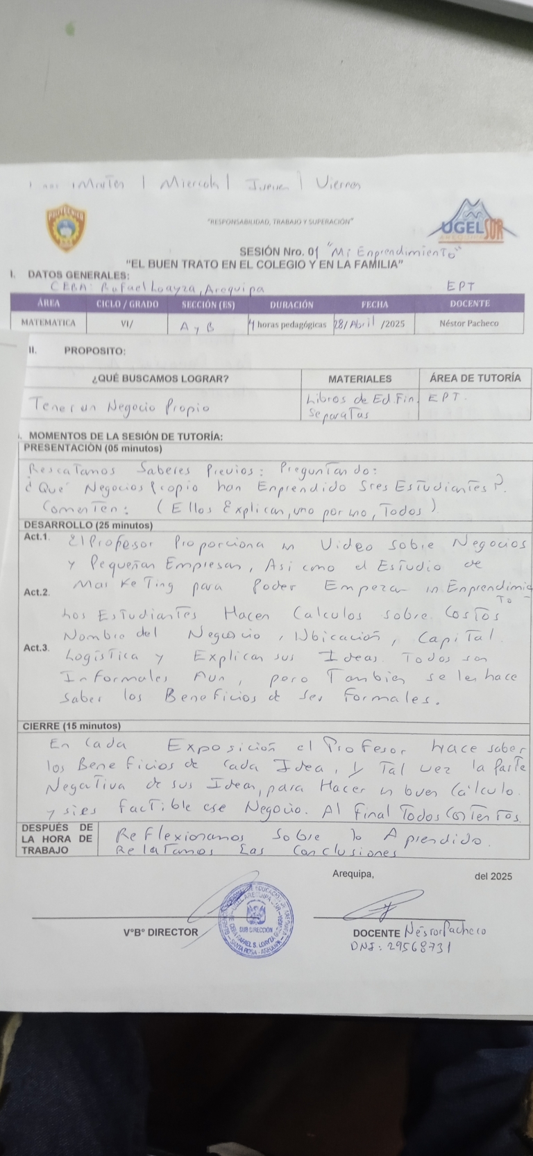 Galeria de evidencia