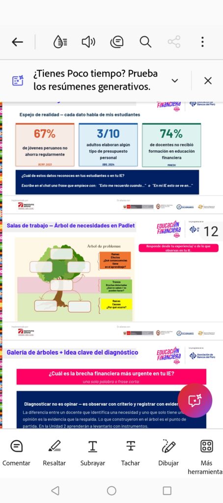 Cuadro de intencionalidad