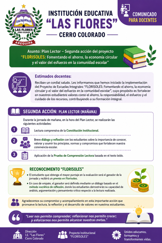 “FLORISOLES: Fomentando el ahorro, la economía circular y el valor del esfuerzo en la comunidad escolar”