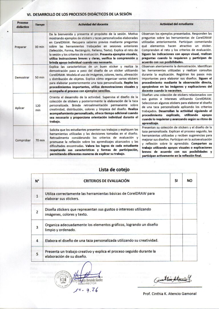 Galeria de evidencia