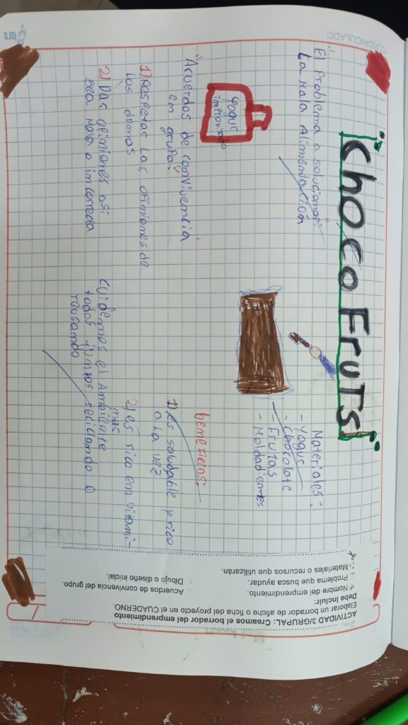 Escuela Integral: Elaboración del borrador del afiche
