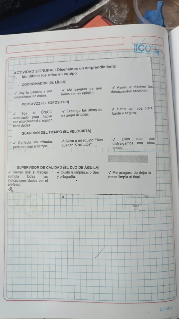 Escuela Integral: Roles en equipo