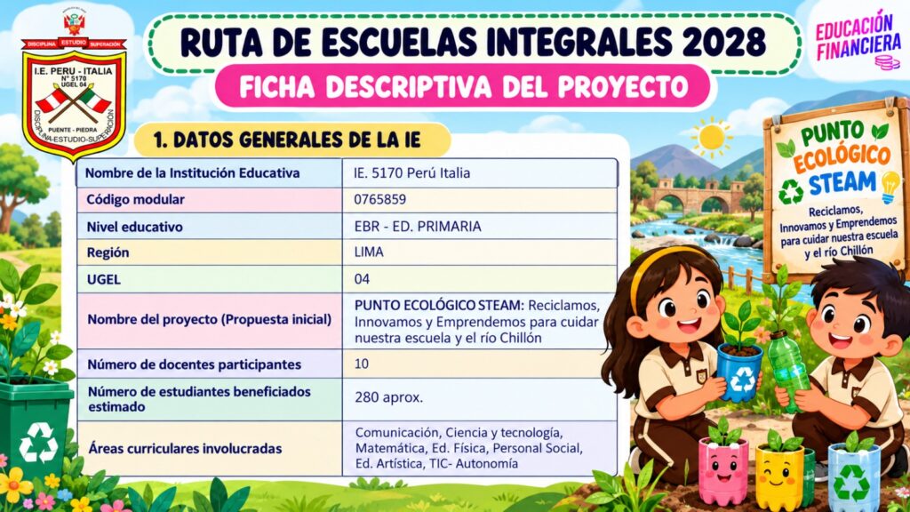 ESCUELAS INTEGRADAS: PPT DEL PROYECTO
